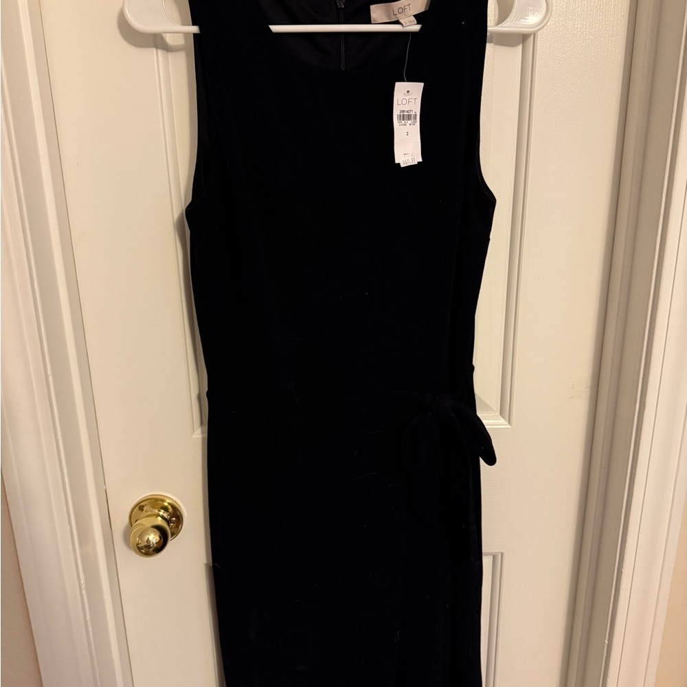 LOFT Black Sleeveless Dress